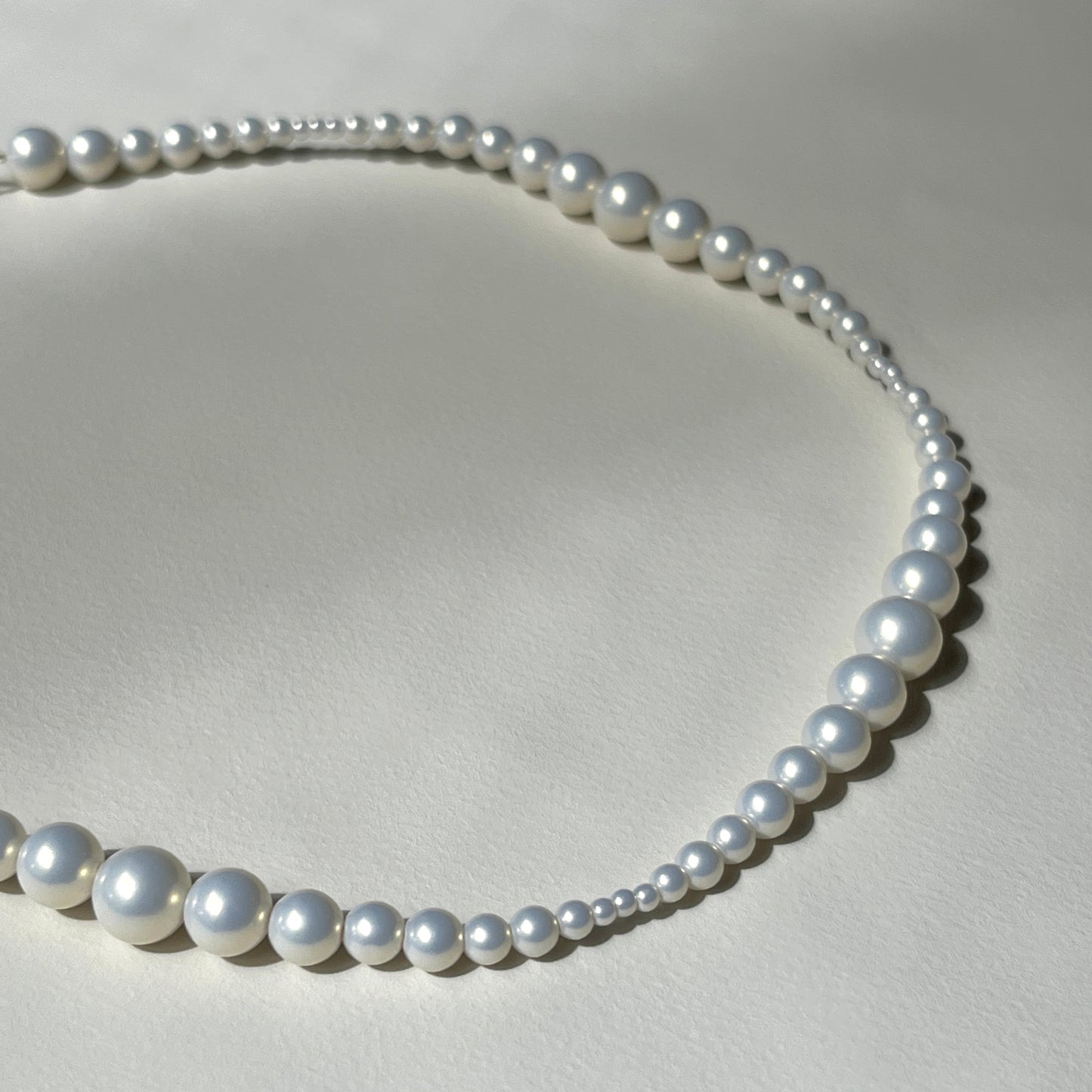 Nuance Sized Pearl Necklace -Short-
