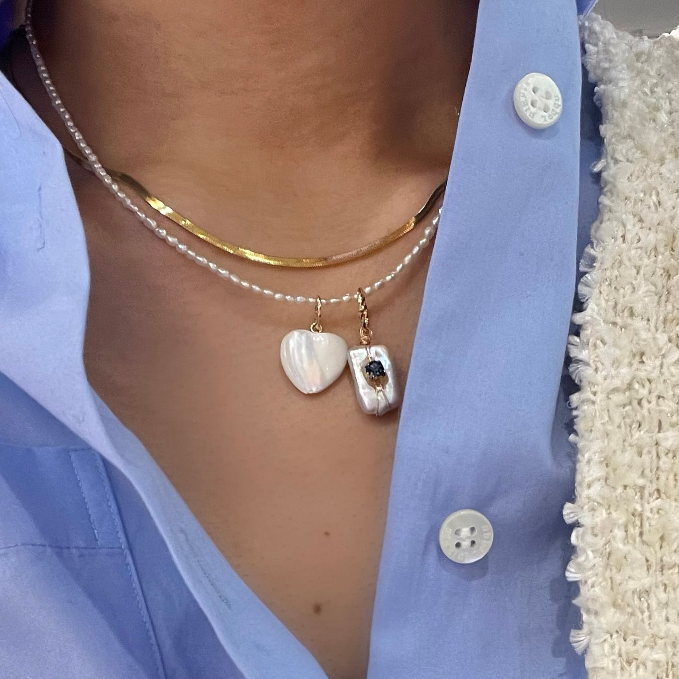 HEART Shell Charm
