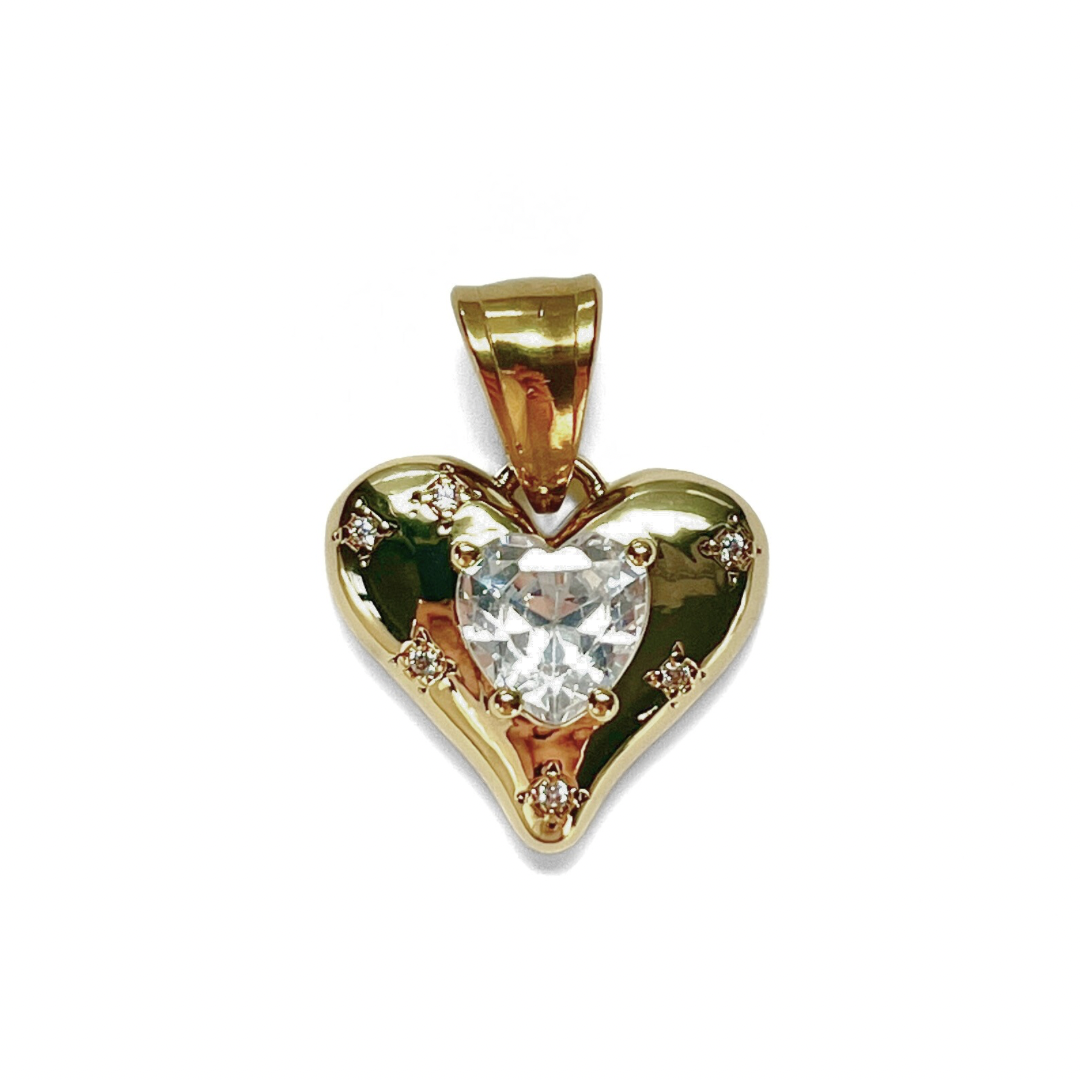 Sparkle Heart Charm