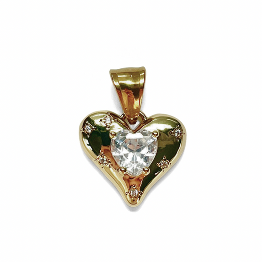 Sparkle Heart Charm