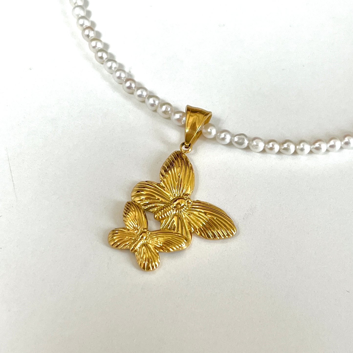 Twin Butterflies Charm