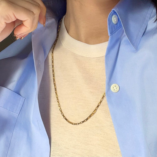 -New- Rectangle Box Necklace