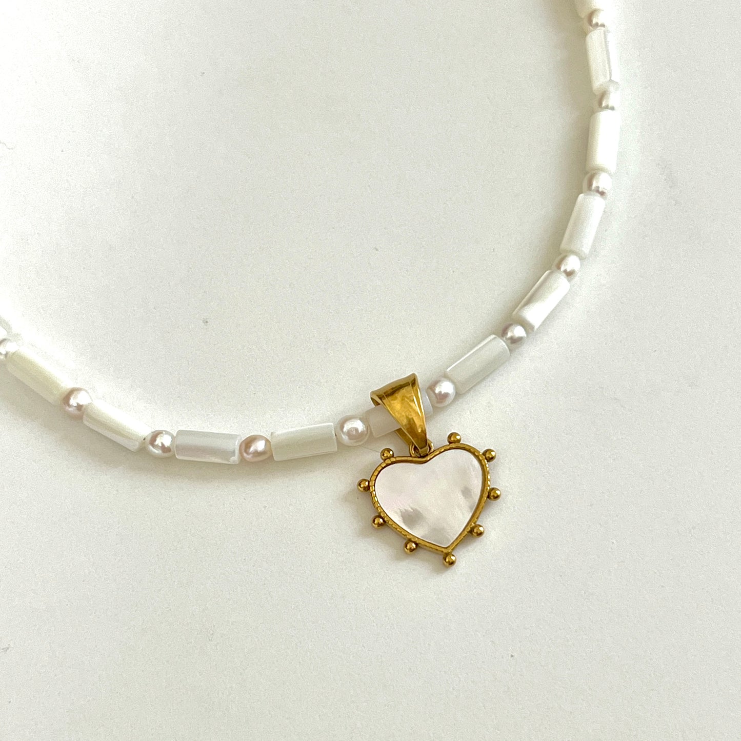 Shell Heart Charm