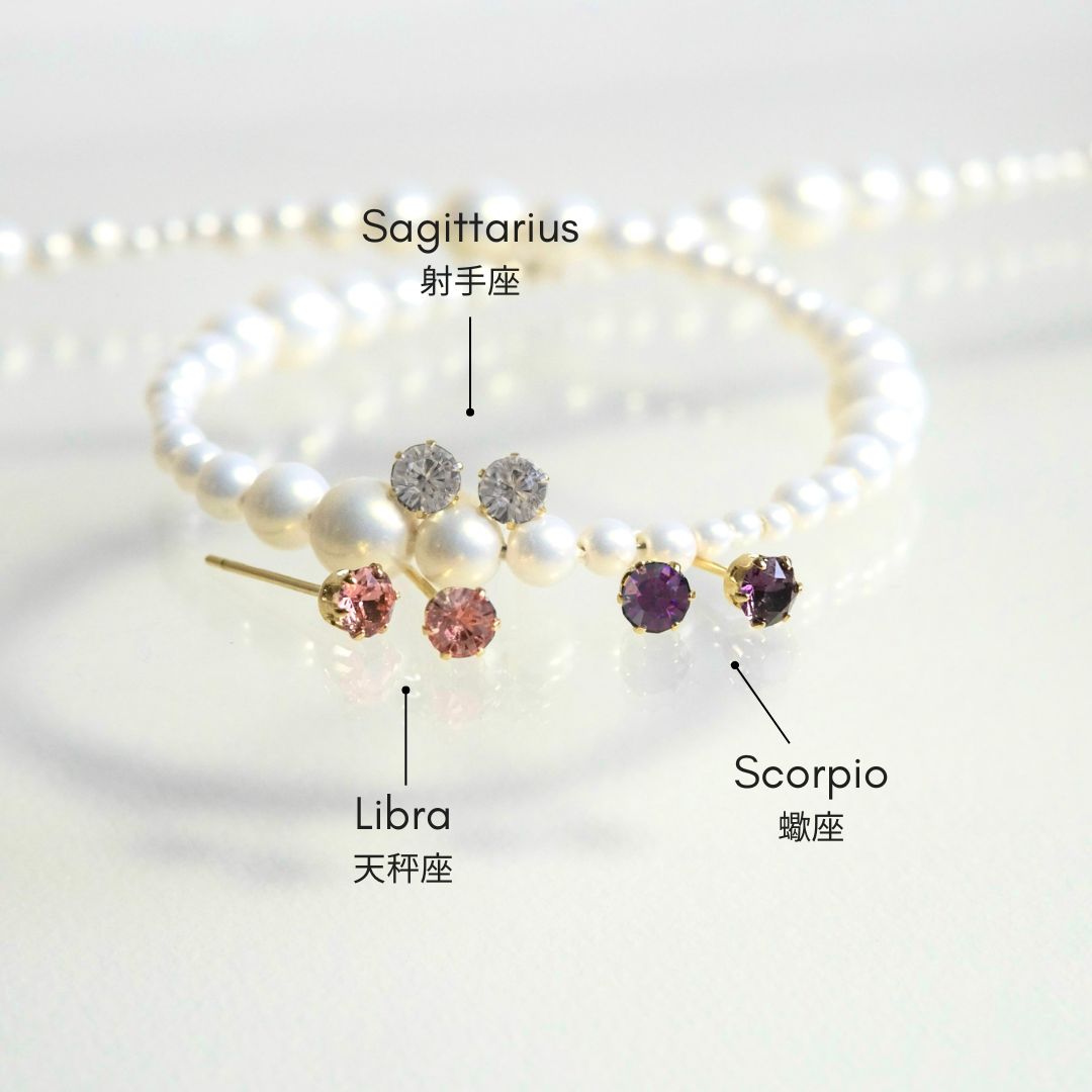 12 Zodiac Signs -Hitotsubu- Pierces
