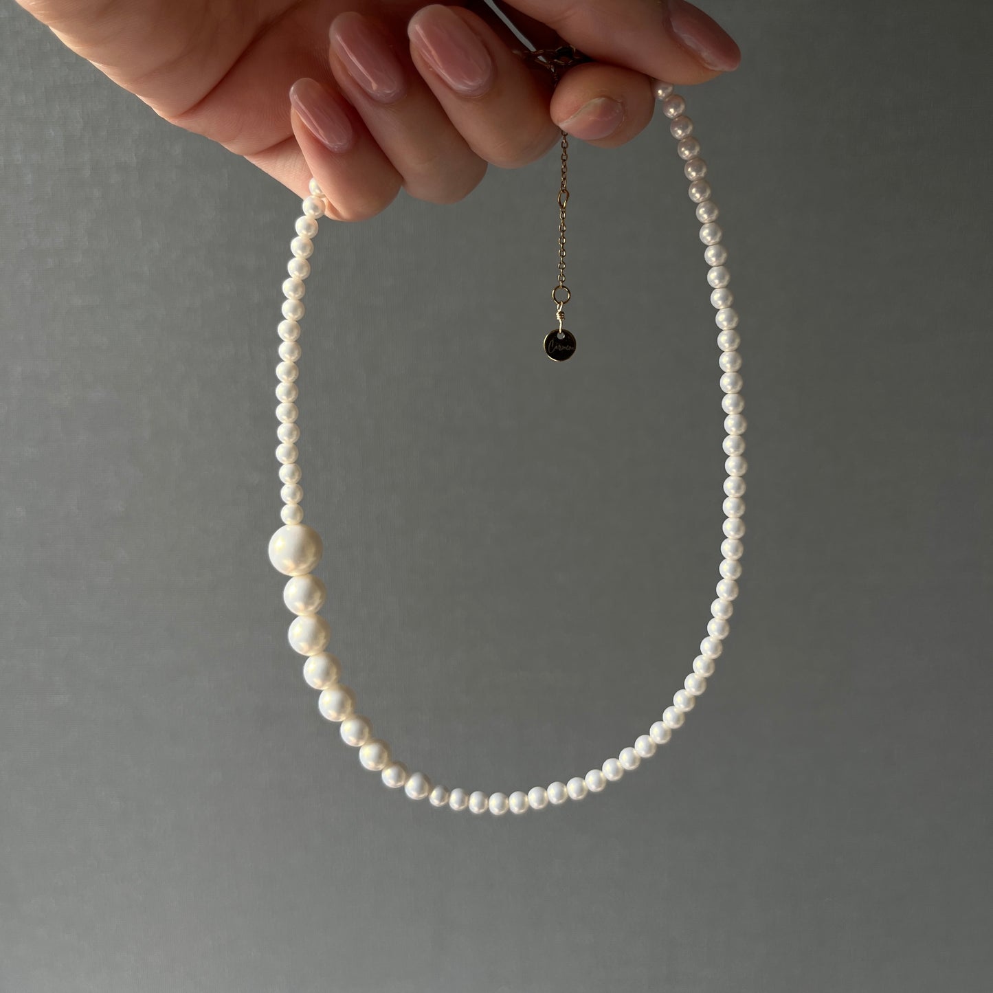 Nuance Sized Pearl Necklace -for Charms-