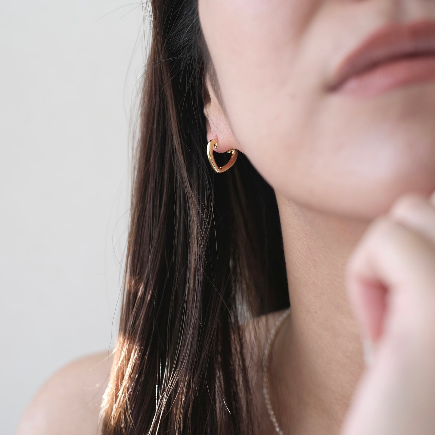 Minimal Hoop -Heart-  Pierces