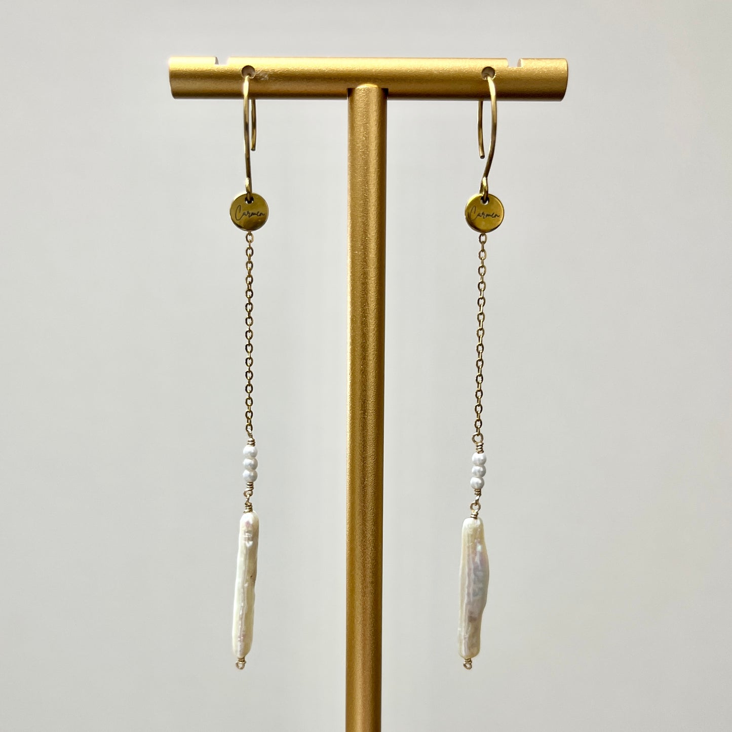 Stick Pearl Pierces ／ Earrings (Clip-on)