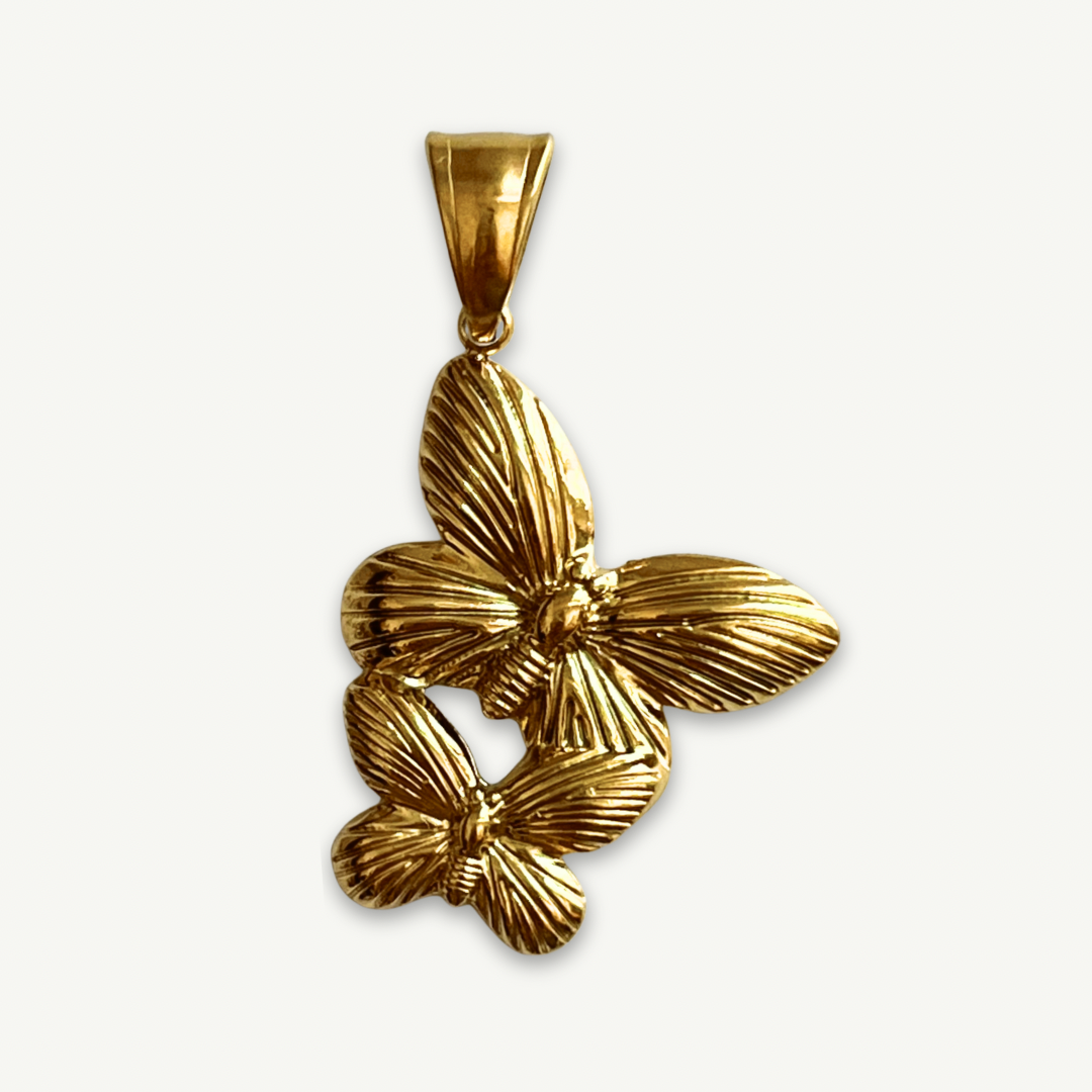 Twin Butterflies Charm