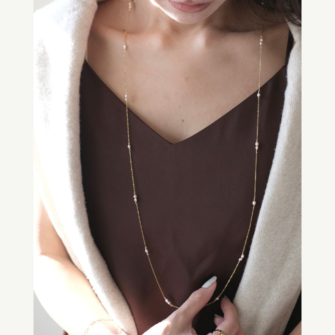 Multi Way Pearl  Necklace