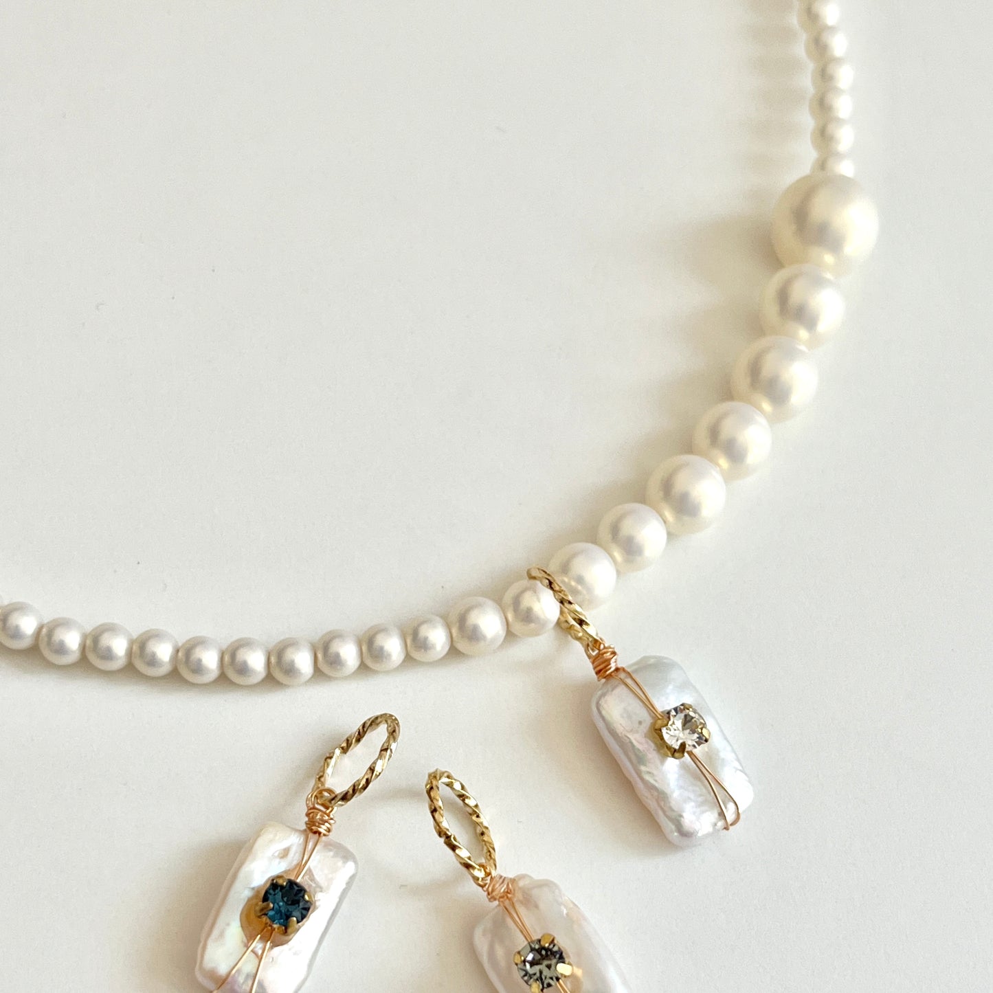 Nuance Sized Pearl Necklace -for Charms-
