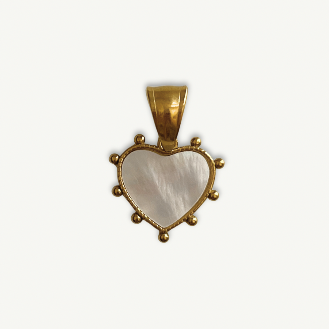 Shell Heart Charm