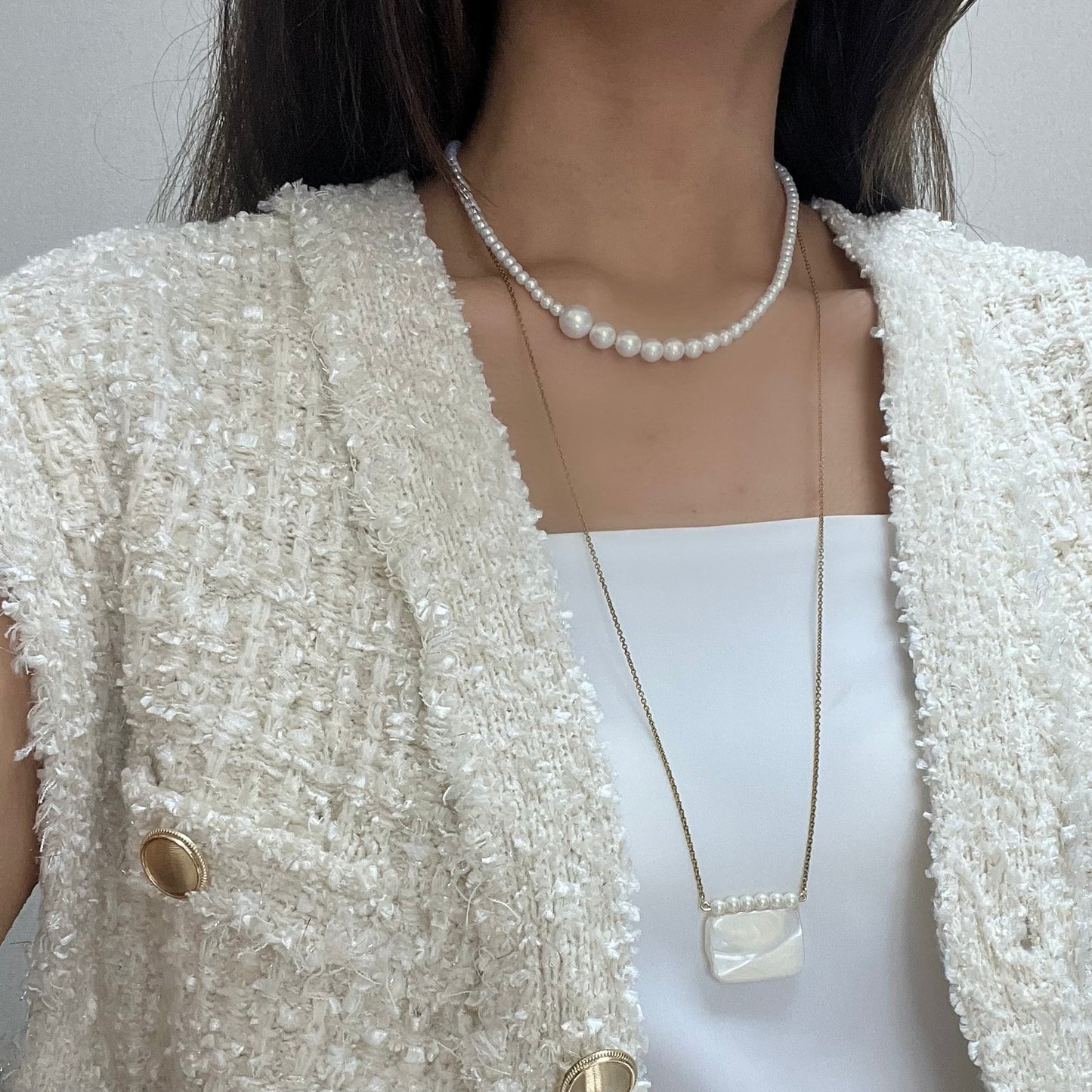 PEARL BAR Necklace