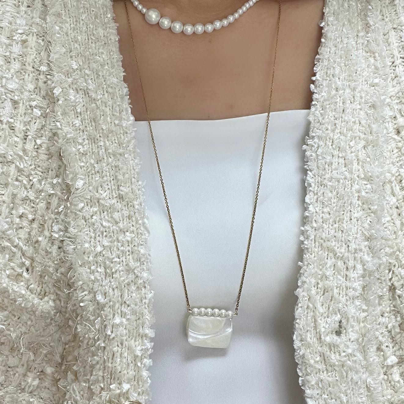 PEARL BAR Necklace