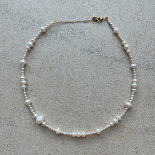 -New- Daily Pearl Necklace -Rythem-