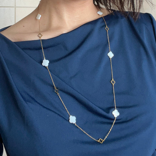 -New- Floral Station Necklace