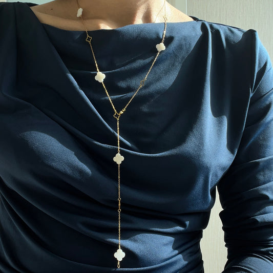 -New- Floral Station Necklace