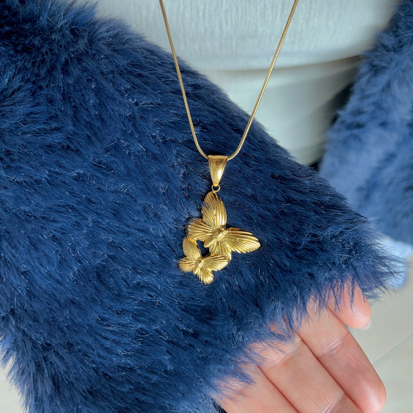 Twin Butterflies Charm