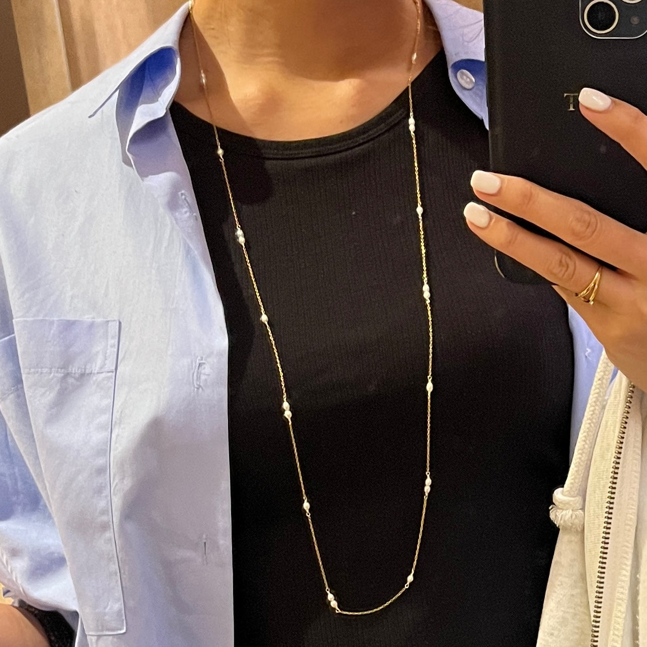 Multi Way Pearl  Necklace